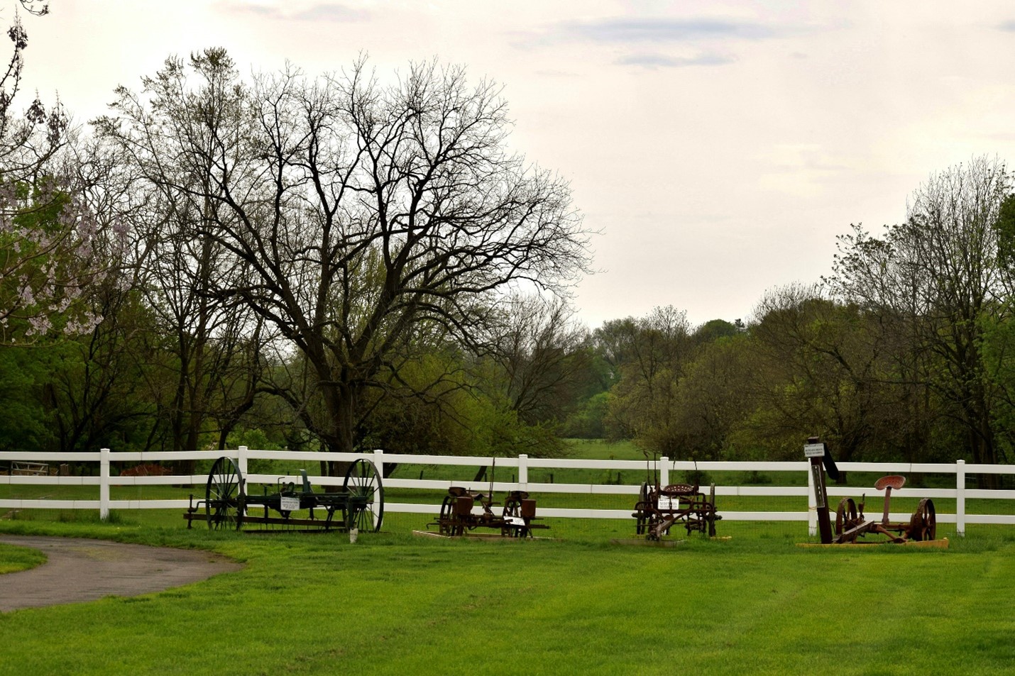 A fenced-in green lawn in Pennsylvania.